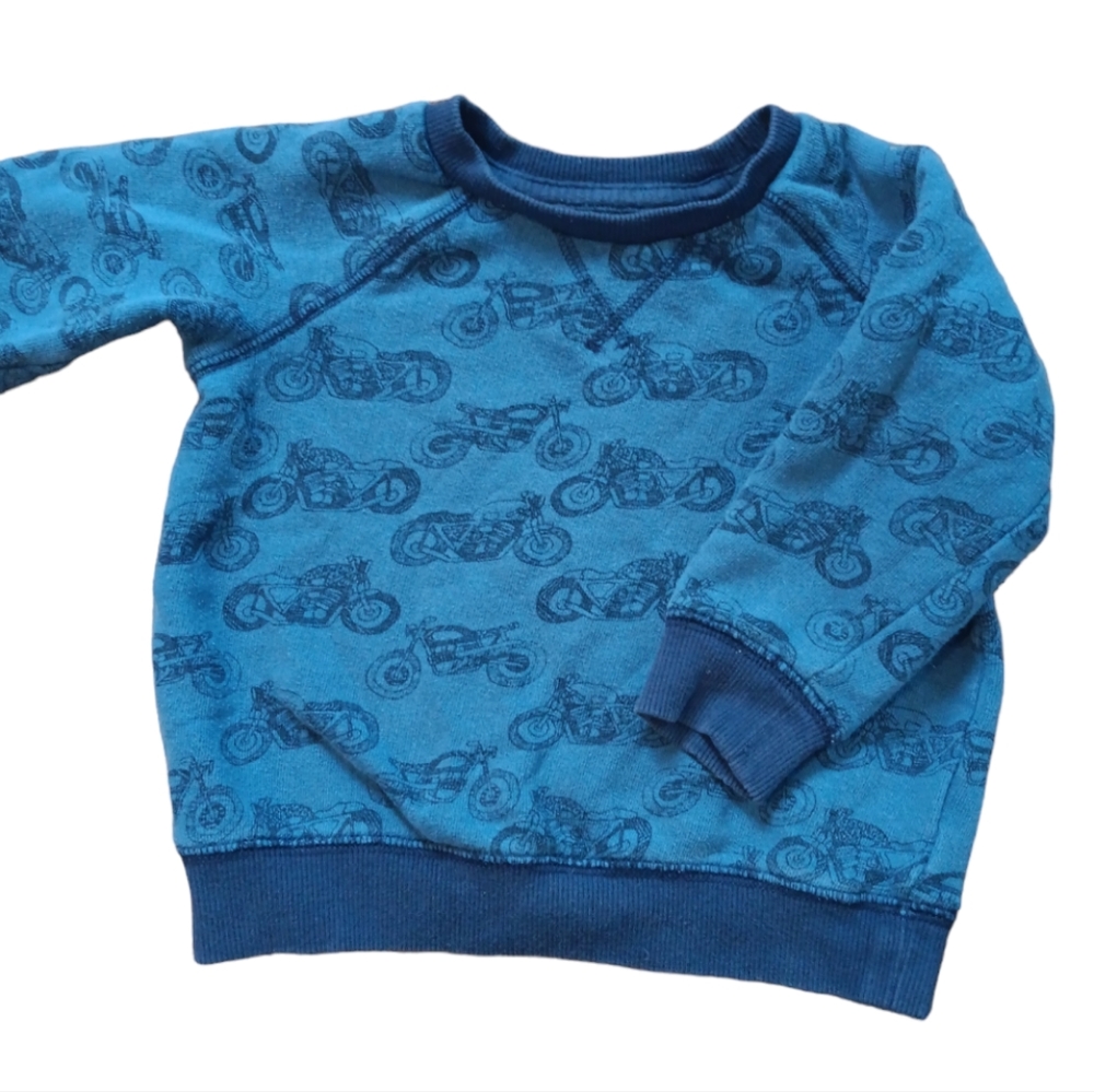 Motorcycle crew neck sweater 18 -24 months